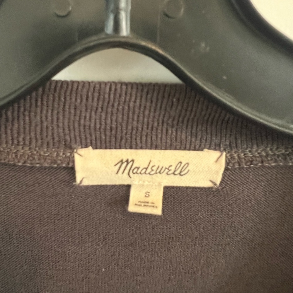 Madewell Charcoal Long Sleeve Top - Picture 2 of 4